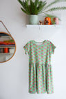 Kids organic cotton stretch jersey slip dress.