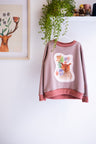 Girlish organic cotton sweatshirt.
