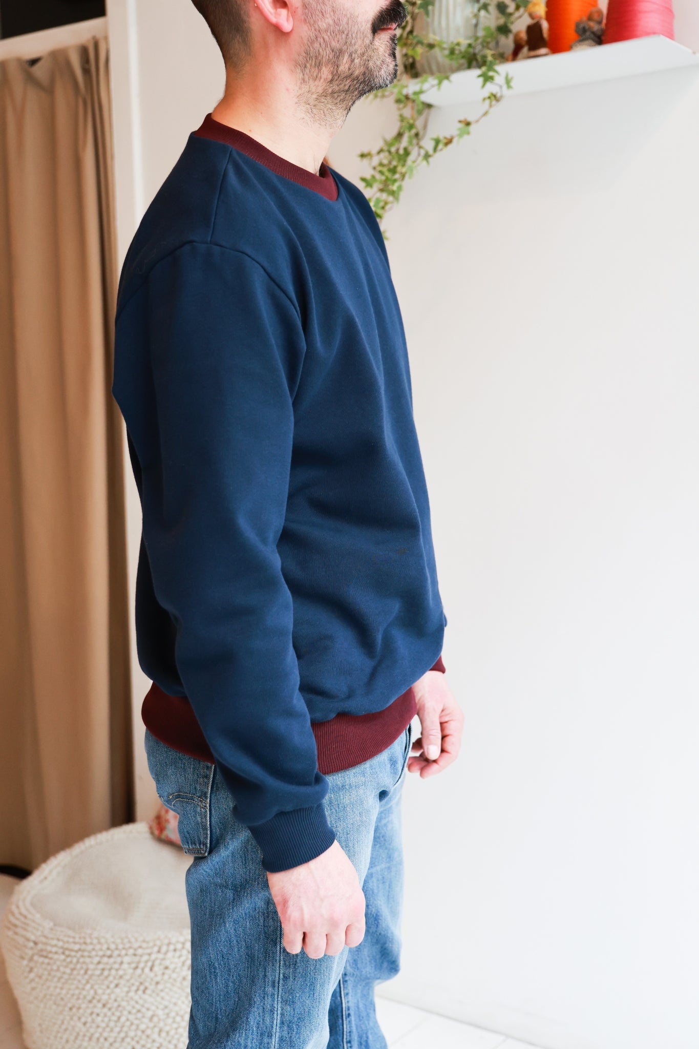 Men organic cotton sweatshirt.