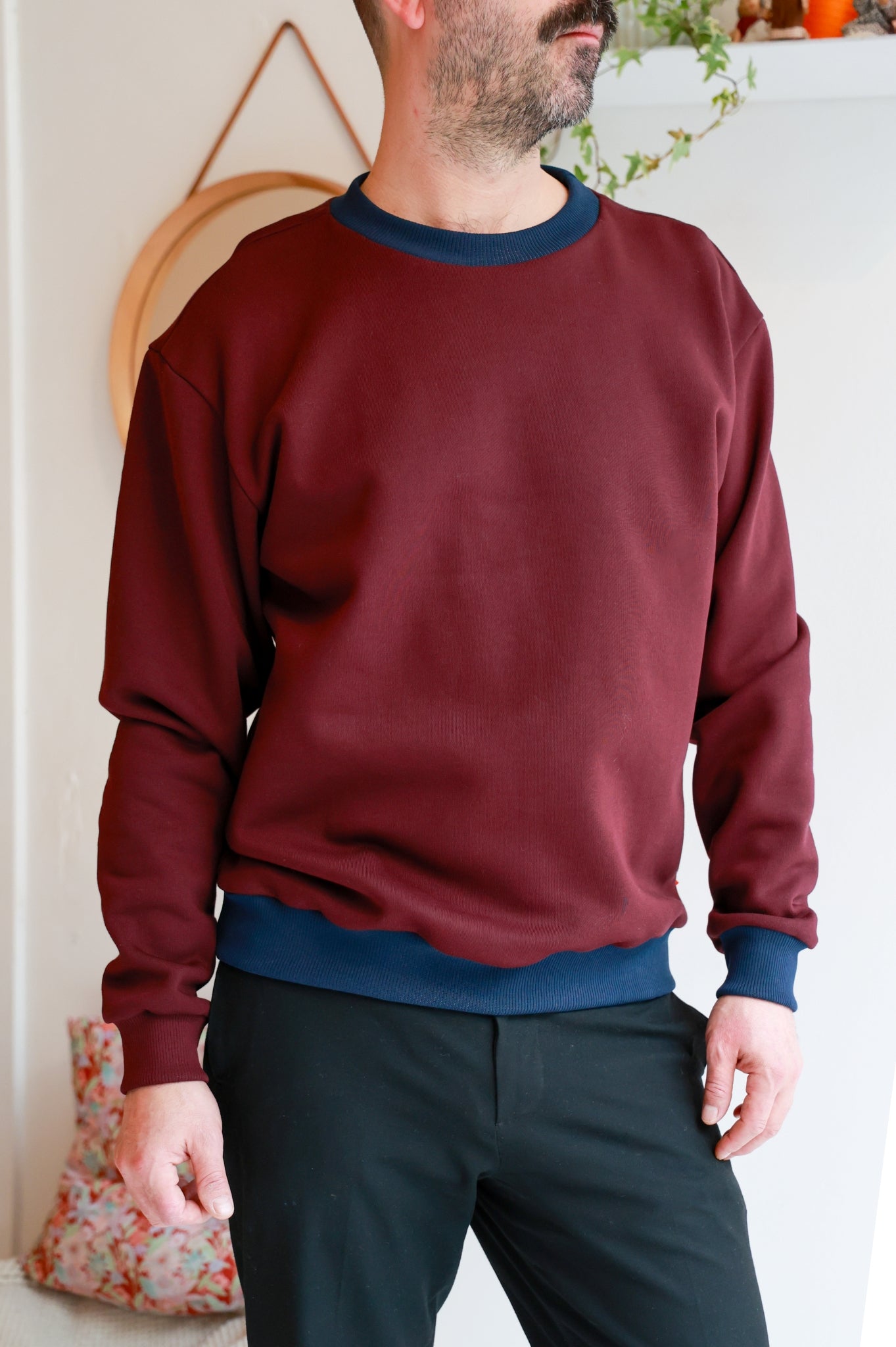 Men organic cotton sweatshirt.