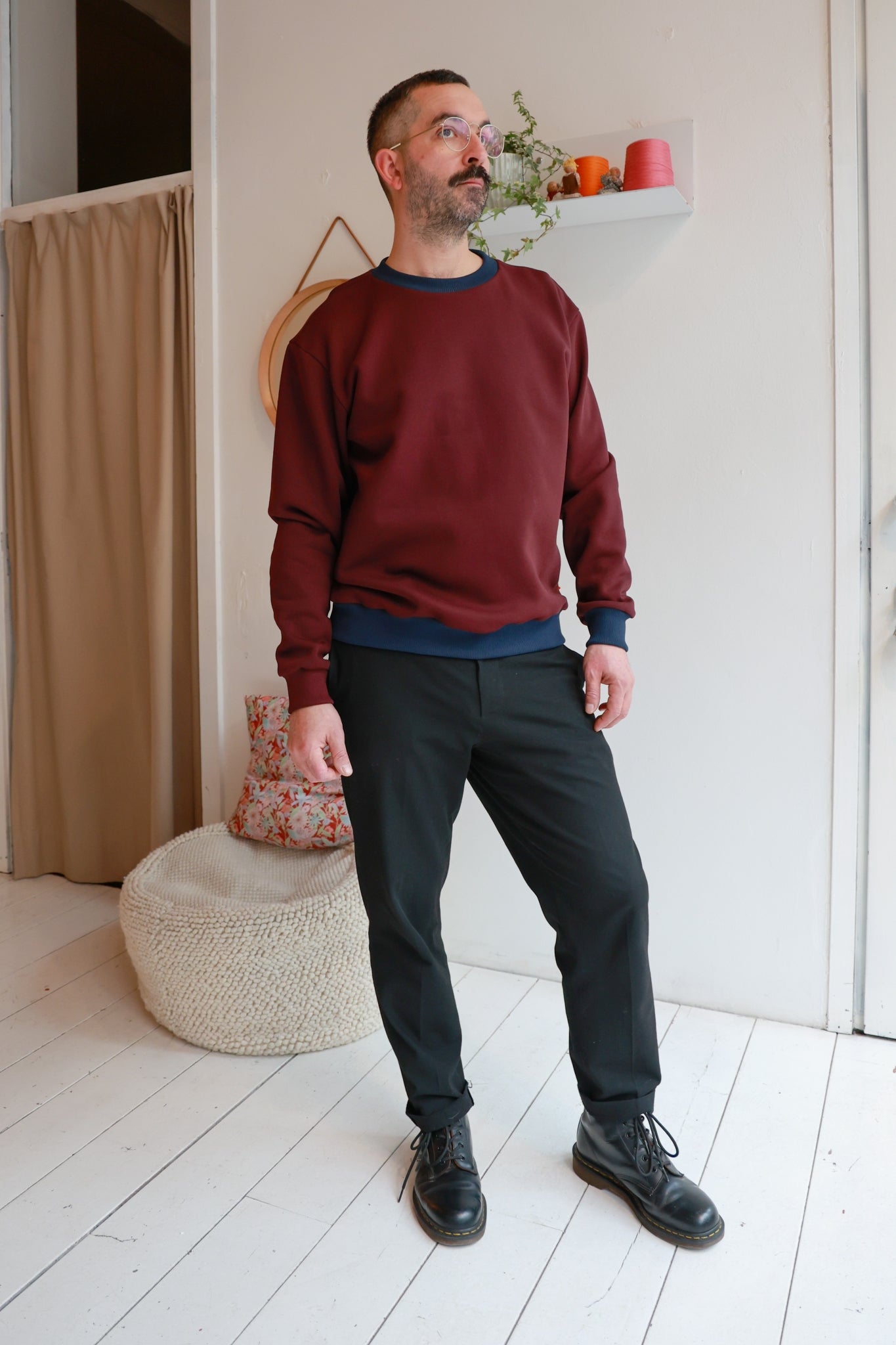 Men organic cotton sweatshirt.