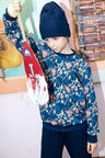 Kids unisex organic cotton sweatshirt.