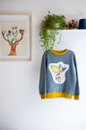 Kids unisex organic cotton sweatshirt.