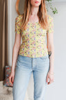 Organic cotton short sleeve women t-shirt.