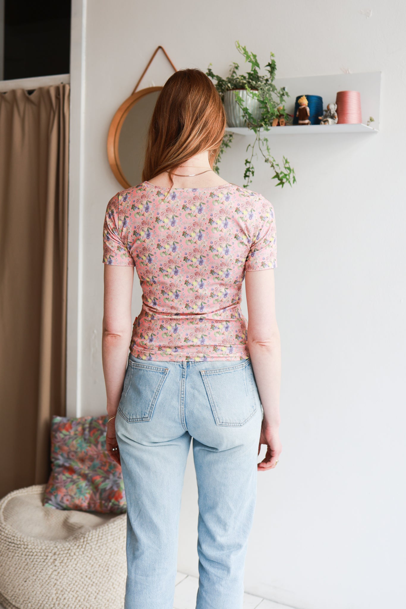 Organic cotton short sleeve women t-shirt.
