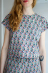 Women organic cotton stretch jersey mid crop t-shirt.
