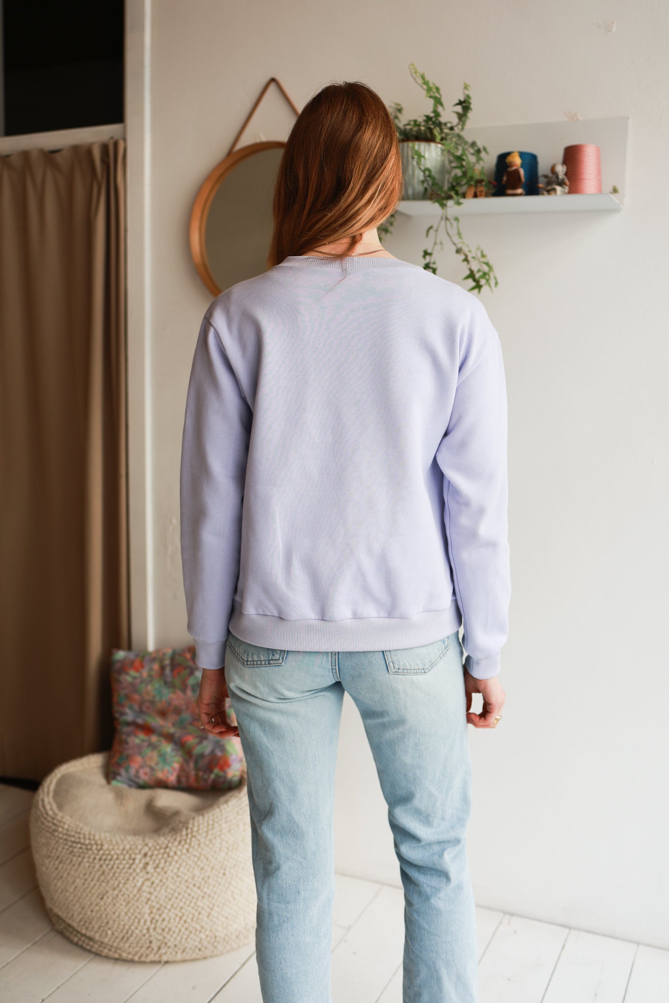 Organic cotton sweat women cardigan.