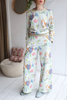 Women organic cotton sweat high waisted comfy pants.