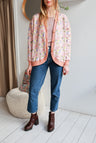 Organic cotton sweat women cardigan.