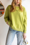 Women organic cotton round neck oversized sweatshirt.