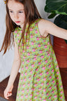 Kids organic cotton stretch jersey slip dress.
