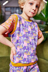 Kids organic cotton sweater vest.