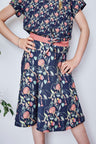 Kids organic cotton sweat flared skirt.