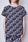Kids organic cotton stretch jersey t-shirt.